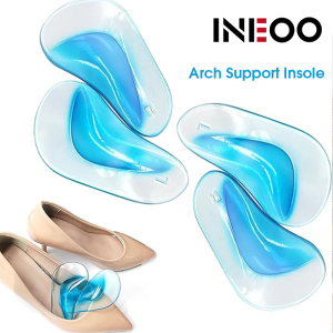 INEOO แผ่นรองในแผ่นรองพื้นรองเท้าสำหรับเด็กแผ่นรองรองเท้าซิลิโคนสำหรับเด็กแผ่นรองรองเท้าแก้ไขเท้าแบนราบแผ่นรองกระดูกเท้าแผ่นรองรองเท้า1คู่