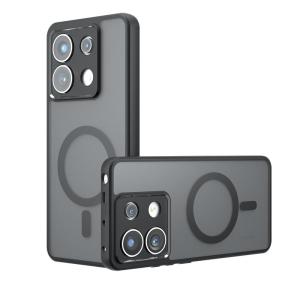 Ốp lưng cho Xiaomi POCO X6 POCO M6 PRO 4G Redmi Note 13 Pro + Redmi Note 13 Pro 4G 5g da mờ cảm giác vỏ bảo vệ máy ảnh bốn góc chống rơi chống sốc