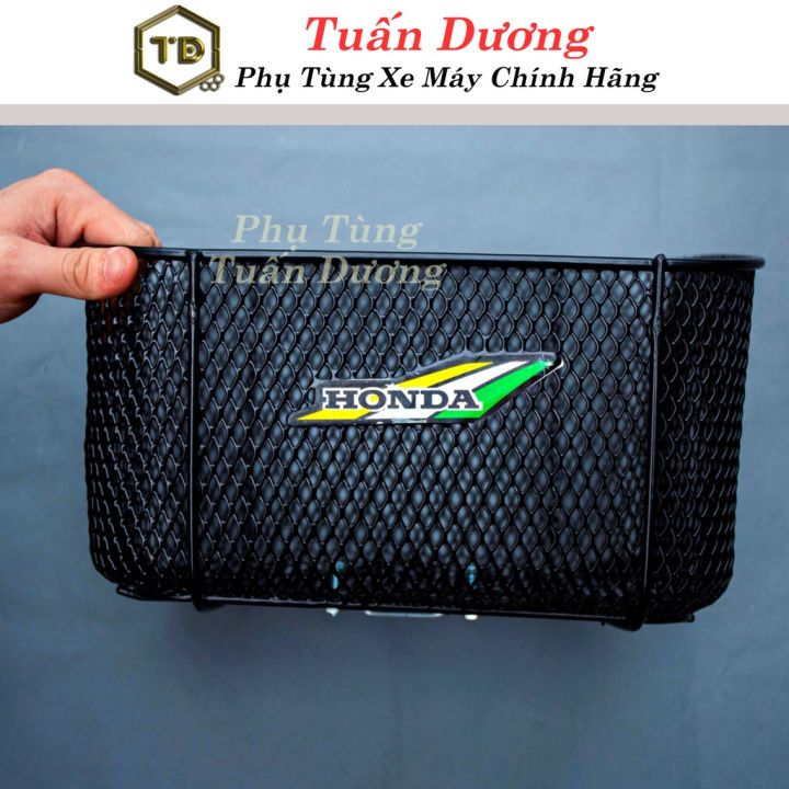 Giỏ Xe Dream Đựng Đồ Hàng Đẹp Dày Dặn TD Tem Honda - Rổ Dream, Rổ Xe Máy Dream Hàng Cao Cấp Lắp Dream Thái, Dream Việt