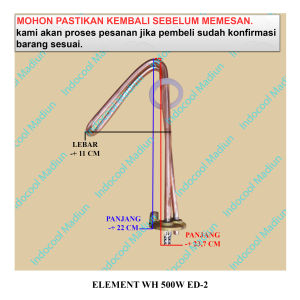 ED2 ELEMEN PEMANAS AIR / ELEMENT 500W / ELEMENT WATER HEATER 500W ED-2