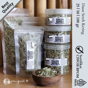 Daun Sereh Kering - Teh Daun Sereh - Lemongrass Leaves Kualitas Premium