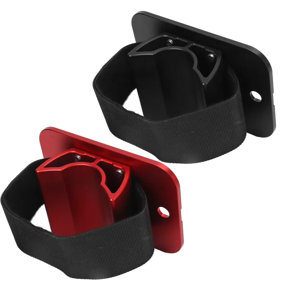 thumbnail image 2 of Aluminum Alloy Car Roof Bike Rear Wheel Bracket - Adjustable Rack Mount Holder For Mountain Bikes & E-Bikes, Red (Fits Most Roof Racks) 2 of 10