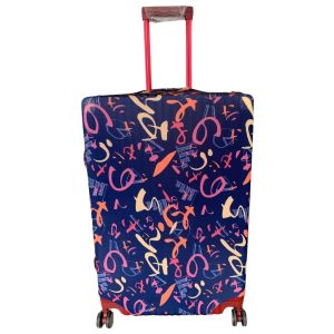 SG SHOP LC SE7EN VONDERS Elastic Stretch Luggage Cover - Multi-Size Stretchable Suitcase Protector with Zipper for Travel