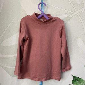 Áo giữ nhiệt áo cotton len cổ 3p trơn nhiều mầu cho bé trai bé gái nhí 10-40kg XHN1100