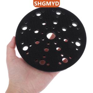 [COD] SHGMYD SPORTS 1ชิ้น6นิ้ว150มม. 49-Hole แผ่นฟองน้ำอินเตอร์เฟซสำหรับขัดแผ่นห่วงตะขอขัดกระดาษทรายแผ่นรองขัด