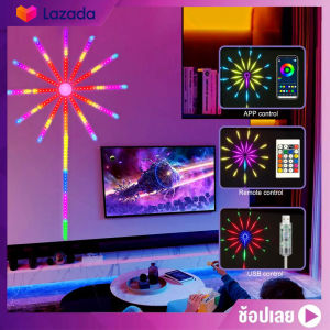 ไฟปิดปีอัจฉริยะ 180 LED Abenkle สำหรับงานเทศกาลดอกไม้ 5050 LED RGB คริสต์มาส ใช้เสียงดนตรี รีโมตบังคับจากแอพ แบตเตอรี่ DC 5V