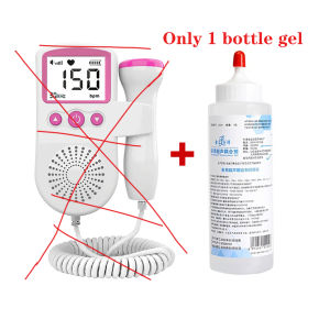 【with gel  399】Portable Ultrasound Pregnant Doppler Baby Heart Device Medical LCD Screen Heart Rate Monitor