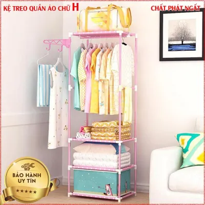 Kệ Treo Quần Áo Tủ Quần Áo Giá Treo Quần Áo Kệ-Tủ 4 Tầng 3 Ngăn Chắc Chắn Chống Rỉ Cứng Cáp Khung Treo Quần Áo Inox Trang Trí Phòng. BẢO HẢNH 1 ĐỔI 1 BỞI LUCKY STORE SG