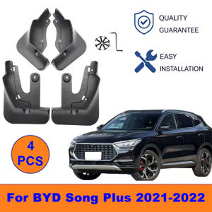 4Pcs Mud Flaps For BYD Song Plus 2021-2022 - Splash Guards Front&Rear Wheel Fender Mudguards Car Exterior Protection Accessory