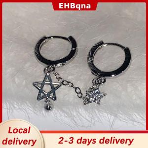 [COD]  HOT SALE Ship within 24 hours 1PCS Silver Color Star Chain Double Ear Hole Ear Bone Nail Y2K Fashion Hottie Earrings For Women Jewelry