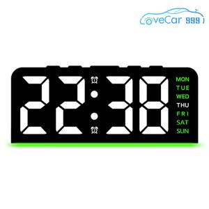 Modern LED Digital Alarm Clock with Large Screen Display for Bedroom and Office Decor Bright Number Readout