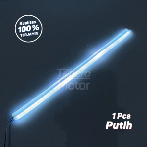 Lampu Alis DRL Elastis LED 30 cm Diam Fleksibel Variasi Motor Mobil Universal Anti Tahan Air