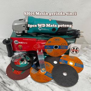 MESIN GERINDA TANGAN 4” SH05 MAILTANK + 5pcsWD Mata potong gerinda Cutting Wheel