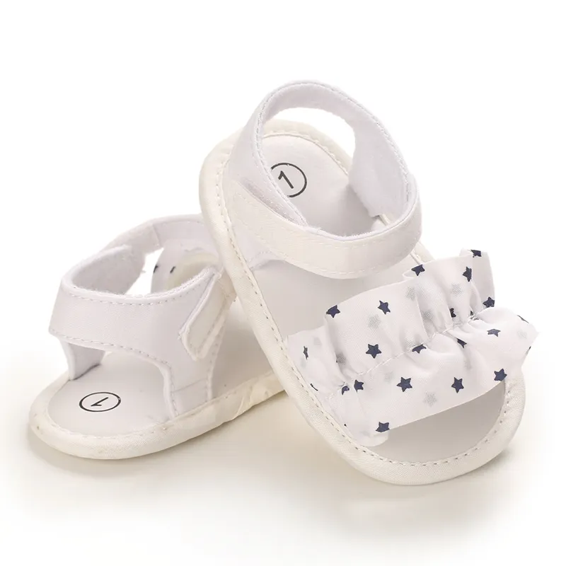 Newborn baby girl white christening shoes 0-18 months soft sole