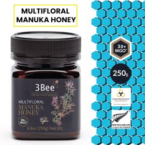 3Bee 30+ MGO Multi-Floral Manuka Honey (250g)