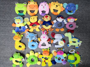 Colourful Baby Rattle Baby Squeakies Baby Shaker Sand Hammer Musical Toys For Stroller Bed Playpen Playmat - 3029