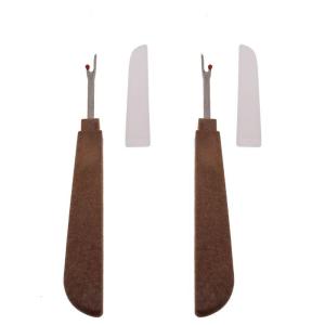 2 cái tay cầm nhựa thủ công Kéo bấm đường may Ripper khâu unpicker kim nghệ thuật
