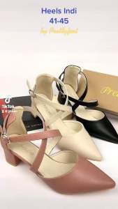 Exclusive Prettyfeet INDI Plus Size High Heels Women Shoes - Kasut Tumit Tinggi Wanita - Strappy Heels For Plus Size- Size 41 to 45