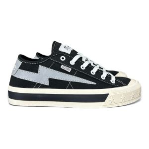 AWDS 36-43 Flash Step Walk Bright Black Reflektif Low Sepatu Sneakers Pria Wanita Bnib Sepatu Bisa Nyala Keren