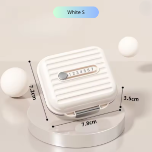 Pill Box Travel Mini Medicine Storage Pill Case Pill Box 7 Compartment Portable Lightweight General - DailyDwell1