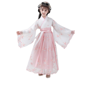 Hanfu Dress Costume For Kids Girl China Costume For KIds Girl Chinese Traditional Costume For Kids Girl School Activities Performance Costume United Nations Costume For Kids Girl