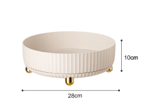 360° Rotating Cosmetics storage box rotating table basket finishing household luxury tray Seasoning Kitchen Spice Rack