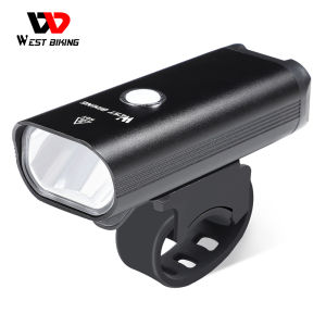 WEST BIKING 1300Lumens Bicycle Light LED Flashlight 4500mAh USB Rechargable Bike Front Light lamps IPX6 Waterproof Bike Accessories Cycling Headlight