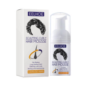 【Hot Sale】Eelhoe Sculpting Curly Hair Mousse Perfect Curly Hair Quick-acting Prevent Frizz Restore Elasticity Control Hairstyle Hair Care Styling Gel Hairstyle Hair Care（30ml）