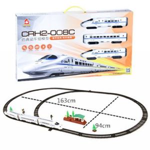 Sound and light sound effect high-speed rail train Fuxing electric high-speed rail track sound and light harmony train model childrens educational toys