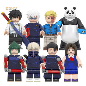 Jujutsu Kaisen Ryomen Sukuna Maki Zenin Inumaki Toga Gojo Satoru Panda Japanese Anime Mini Building Blocks Figure Toys Kids Gift