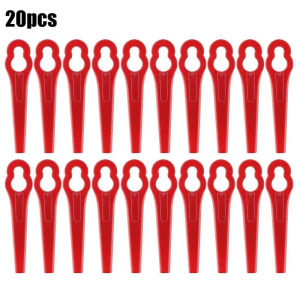 LDIES 20Pcs Cordless Grass Trimmer Plastics Blades Replacement For Einhell Cordless Grass Trimmer-CT 18 Lawn Mower Accessories 9P4B6