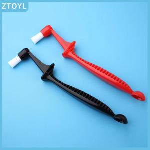 ZTOYL 2 in 1 Coffee Machine Grouphead Cleaning Brush Spoon Angled Detergent Scoop