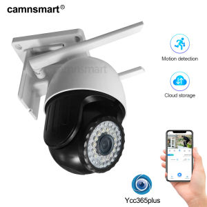 1080P CCTV Wifi Camera Connect Phone Ai Human Detection Two Way Audio Color Night Vision Speed Dome Wireless Outdoor Waterproof 4X Zoom IP Security Camera P2P Home Ycc365plus