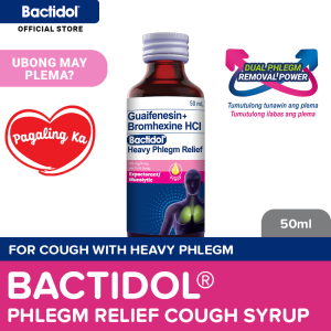 Bactidol Heavy Phlegm Relief 50ml : for cough with heavy phlegm ubong may plema