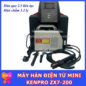 Máy Hàn Điện Tử KENPRO ZX7-200 - Chuyên Dụng Hàn Que 1.6-3.2 Ly - Hàng Nội Địa Trung Quốc - Bảo Hành 12 Tháng