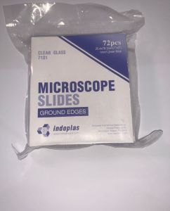 Indoplas Microscope Slides Ground Edges #7101 (Clear Glass)
