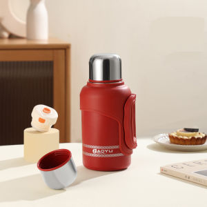 Bình giữ nhiệt inox 316 giữ nhiệt 24h có quai gấp gọn ZY525 nắp bật có lưới lọc trà