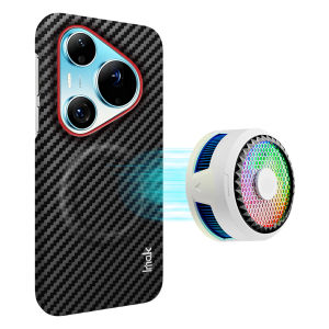 Magnetic Case For Huawei Pura 90s 90 Pro Max Camera Protection Raised Edge Carbon Fiber CA0024