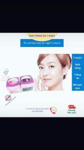 Cặp kem trắng da 7 ngày dr acneal 20g Dưỡng trắng cấp tốc nhả nắng mờ thâm nám