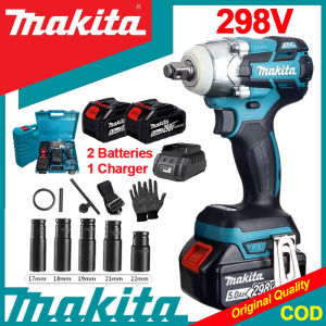 Electric Wrench Brushless 2 Battery Original Impact Wrench Heavy Duty Japan Rechargeable Set Power Tools Impact Drill Cordless Full Set With Hammer Cordless Drill For Motorcycle With Charger