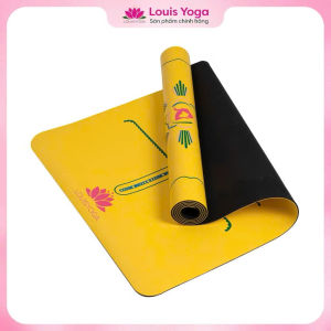 Thảm tập yoga cao su cao cấp QUEEN chính hãng Louis Yoga [TẶNG TÚI ĐỰNG +QUÀ TẶNG] dày 5mm - cao su chống thấm chống trơn trượt