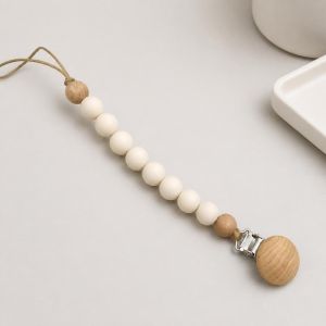 OUREAL Gỗ Silicone Kẹp giả Nhẹ Loại dùng cho thực phẩm Người giữ giả Thực tế Chống mài mòn Dây ngậm nướu cho bé Trẻ sơ sinh