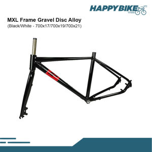 MXL Frame Sepeda Gravel Bicycle Black White 700C Include Fork Bahan Alloy