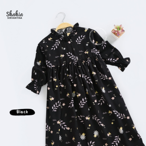Shahia Servantina - Nesa Dress Gamis Rayon Twill Anak Perempuan Baju Muslim