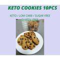 KETO Cookies 10 Pcs Lowcarb Gluten free and Sugar free Safe for ...