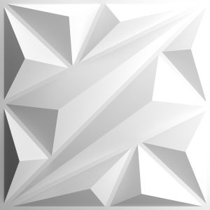 50cmx50cm 3DGeometric Wall Panel With Black And White Multi-Faceted Design Pvc Material Waterproof Washable Easy To Paste And Remove Living Room Bedroom Background Beautification Wall Sticker Extension Decoration Wall