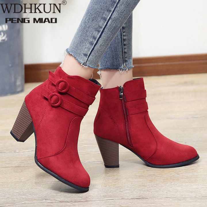 Red boots best sale for women