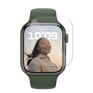 Not Glass Clear Full Coverage Protective Film For Apple Watch 10 Ultra 2 1 49mm 46mm Screen Protector Cover for Apple Watch Series Ultra 10 9 8 7 6 4 5 3 2 SE 41mm 45mm 40mm 44mm 38mm 42mm