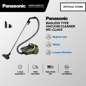 🅵🆁🅴🅴 🅳🅴🅻🅸🆅🅴🆁🆈 PANASONIC MC-CL603 POWERFUL (1800W) CYCLONE BAGLESS CANISTER VACUUM CLEANER HEPA FILTER MC-CL603GV47
