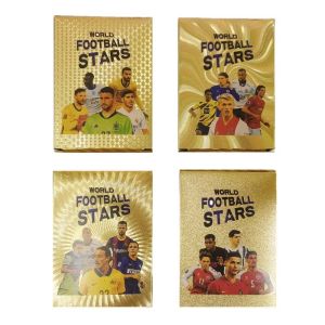 55 Pcs Football Cards 1 Box Kartu Pemain Sepak Bola Photocard Pemain Bola PVC Kartu Pemain Bola